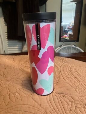 Starbucks Pink Heart Travel Tumbler